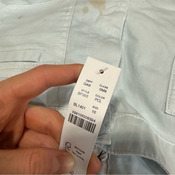 J crew patch pocket chino shorts blue - Picture 2 of 3